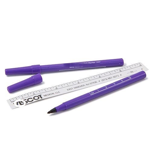 Pen Skin Marker with Flexible Ruler, Sterile Single use